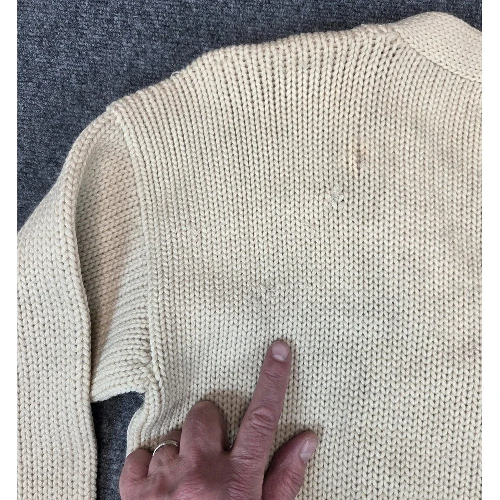 Vintage University of Montana Grizzlies Wool Sweater 1940s Mens Medium Knit-Kote